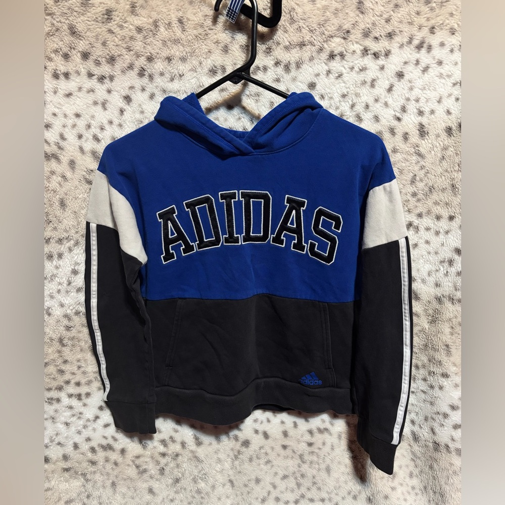 KIDS ADIDAS COLOR BLOCK HOODIE